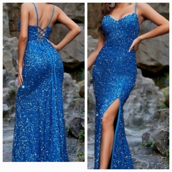 PREMIUM BRAND AND QUALITY SPECIAL EVENT MAXI DRESS - Picture 1 of 10